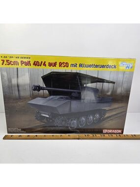 SEALED DRAGON 1/35 German 7.5cm PAK 40/4 auf RSO mit Allwetteruerdeck (6679) NEW